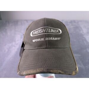 Cap America Freightliner Work Smart Hat Olive Green Camo Advantage Timber NWT